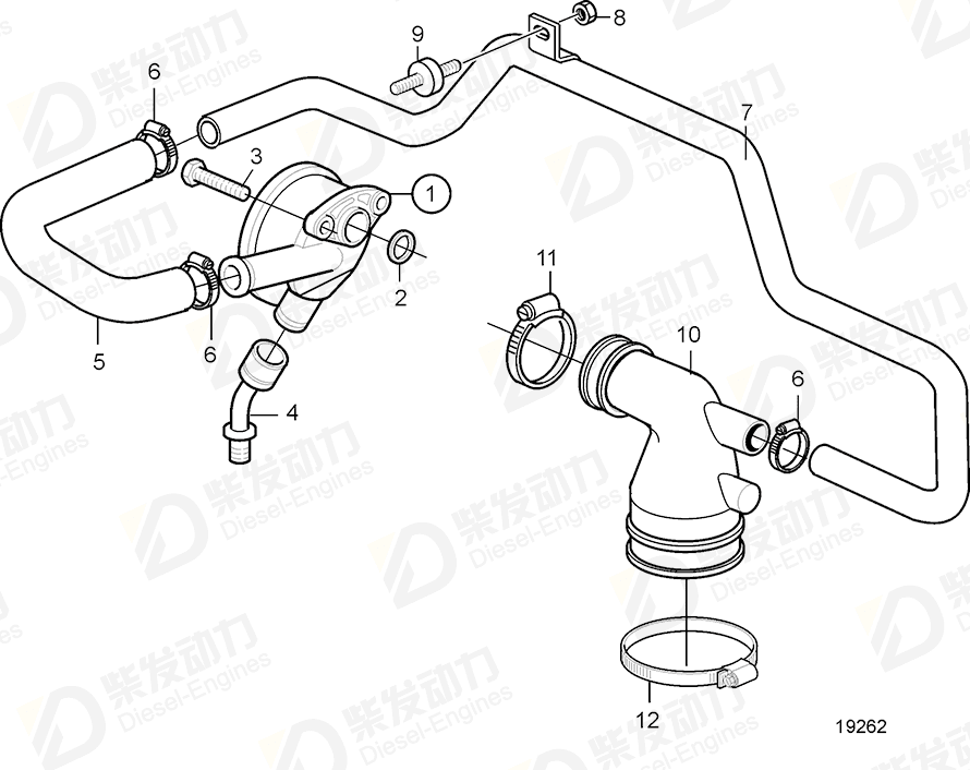 volvo penta Pressure regulator 20459252 Drawing volvo penta Pressure regulator 20459252 Drawing